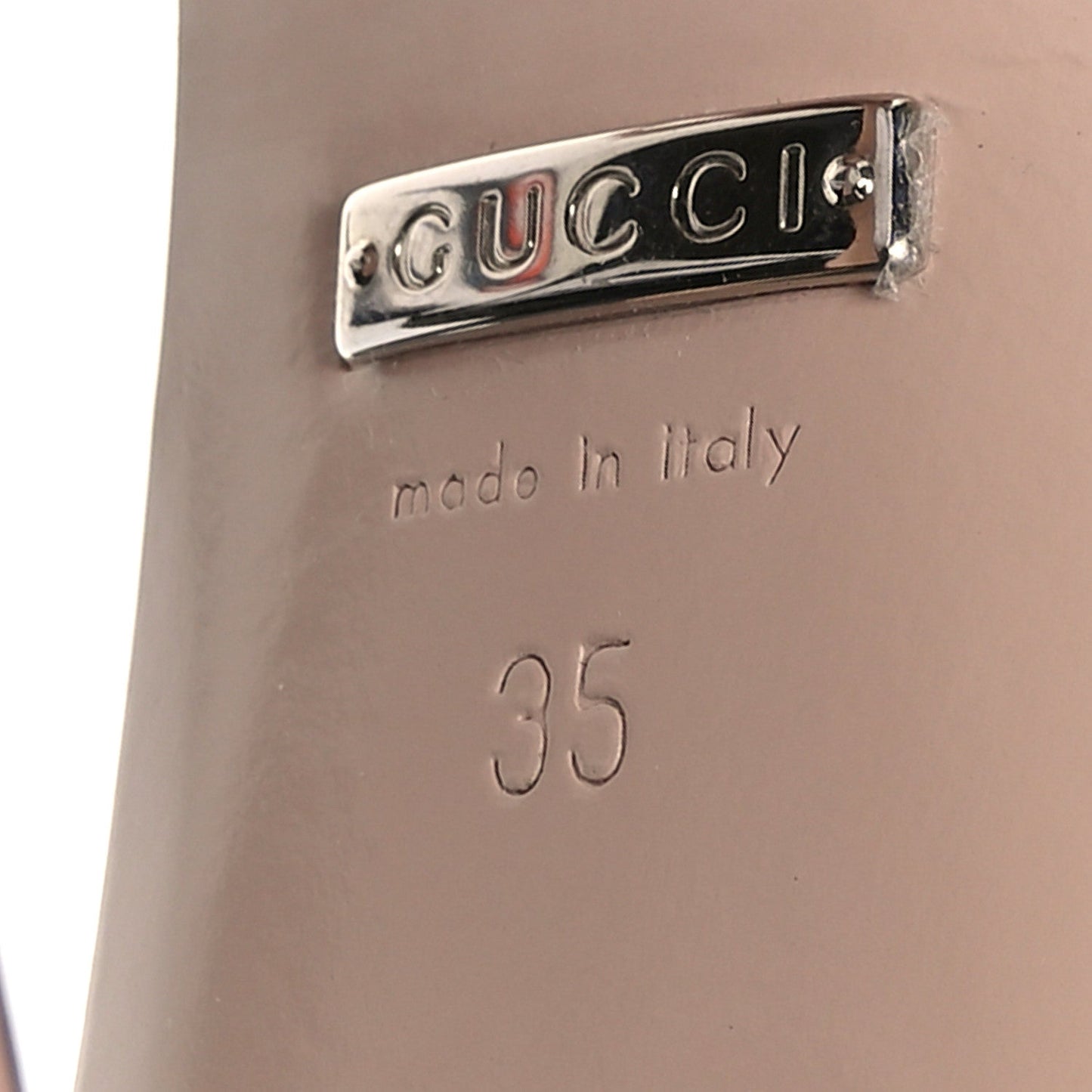 Gucci Malaga Kid Interlocking G Studs 155mm Platform Sandals 35 Perfect Pink