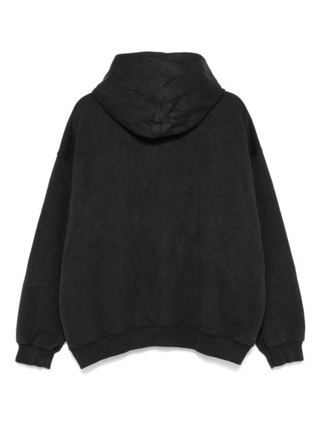 Luxury Balenciaga Trending 2026 Logo Hoodie Washed Black