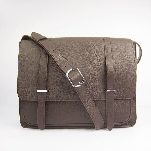 Luxury Hermes Steve H2812 Lambskin Coffee Handbag
