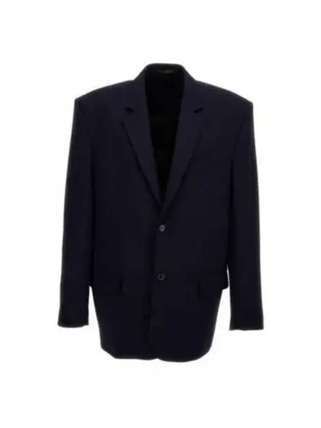 Luxury Balenciaga Trending 2026 Regular Tailored Jacket Navy