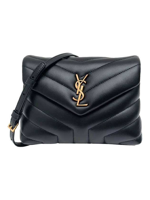 Luxury Saint Laurent Trending 2025 Loulou Toy Matelasse Shoulder Bag Black