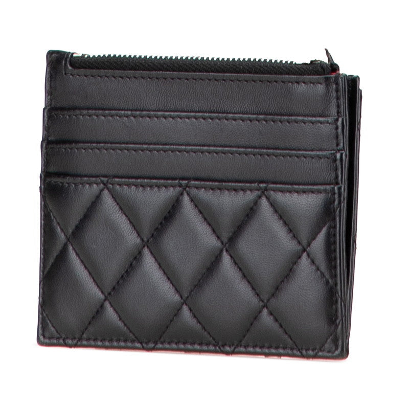 Chanel Coco Mark Matelasse Lambskin Coin Card Case Handbag