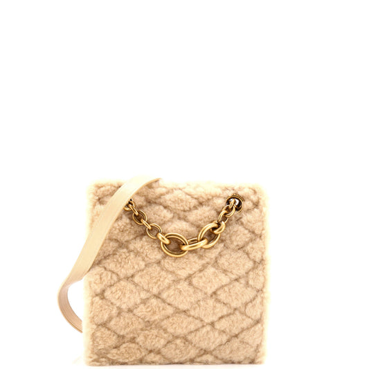 Luxury Saint Laurent Trending 2025 Le Maillon Chain Shoulder Bag Quilted Shearling Small