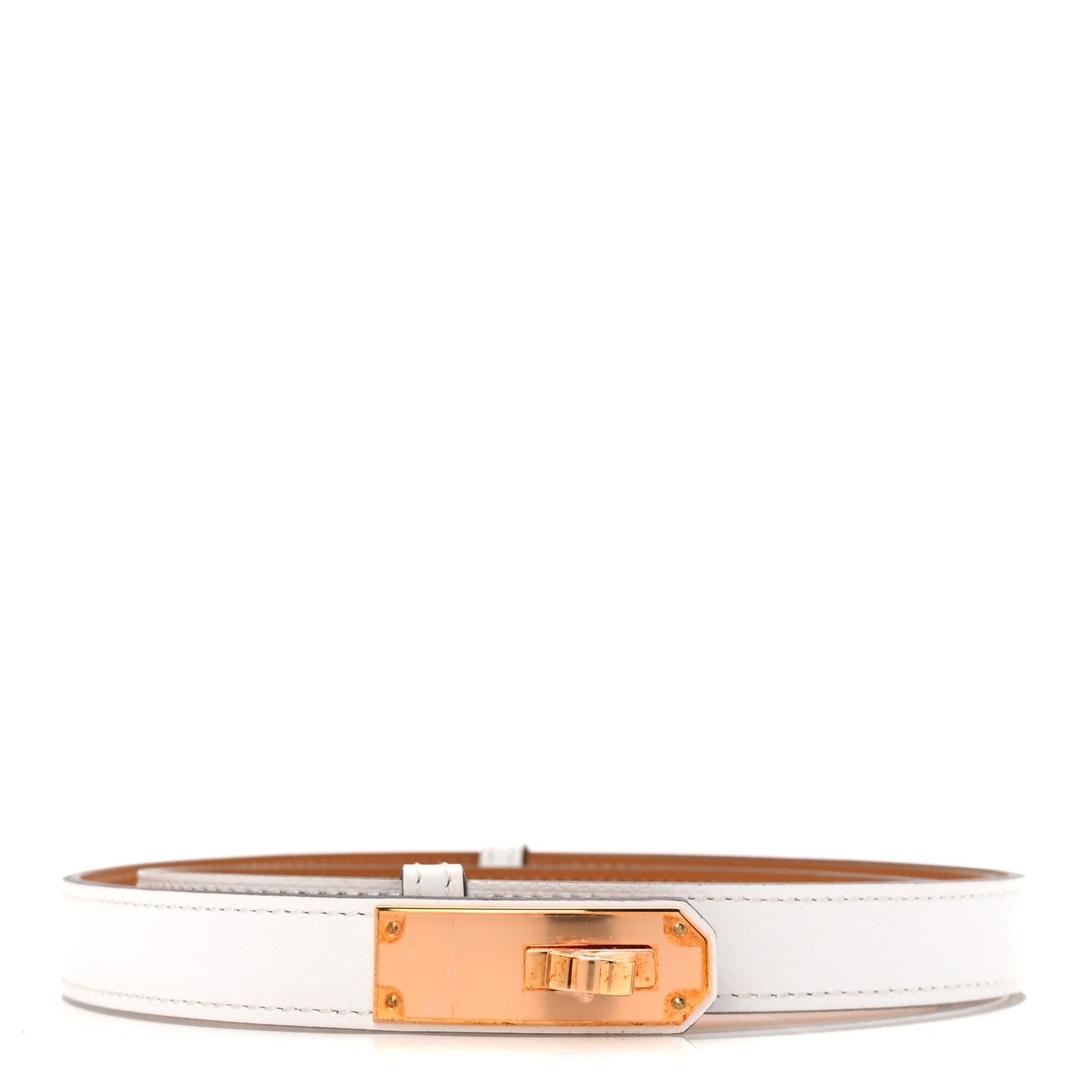 Hermes Epsom Kelly Belt White