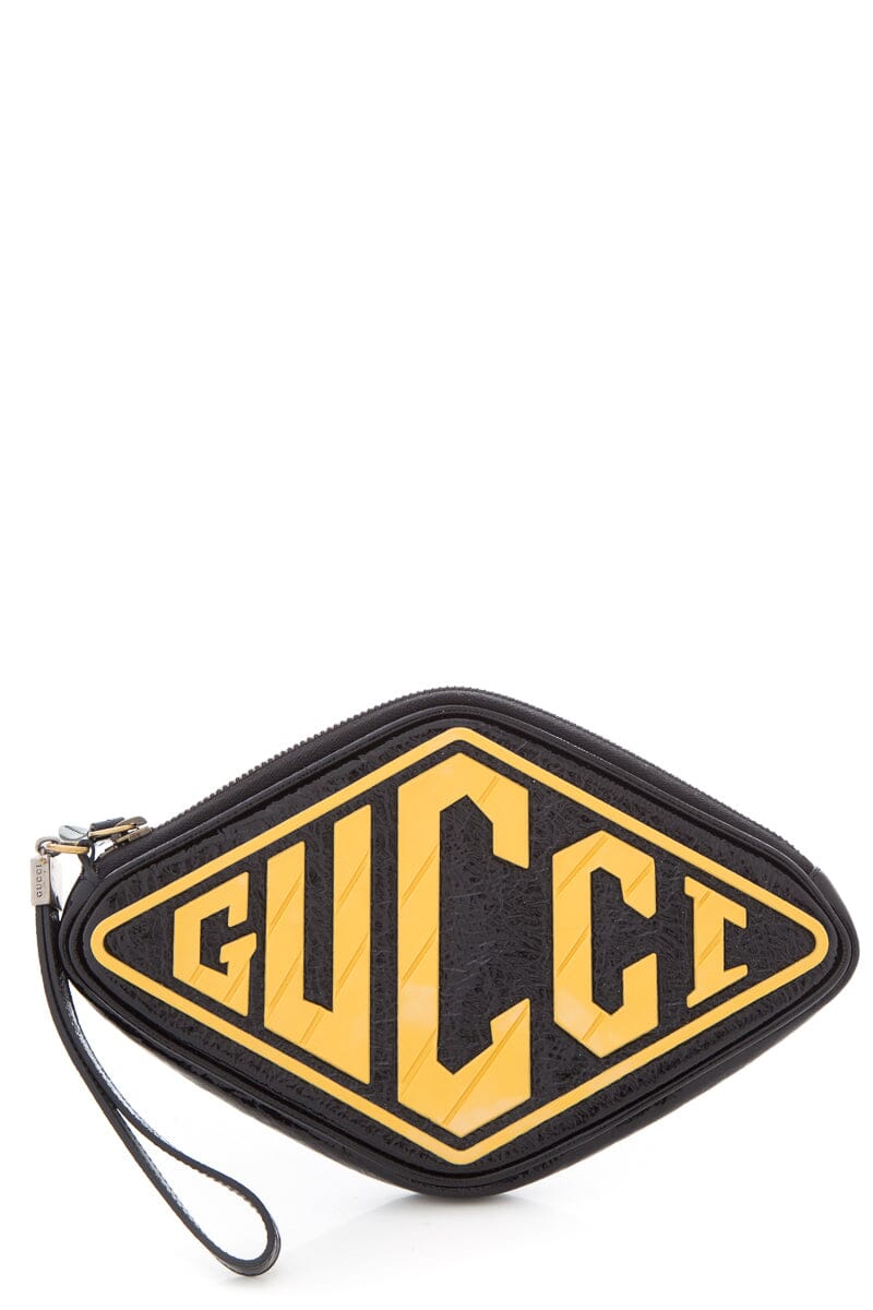 Gucci Black Leather Patent Leather Handbag Style 2