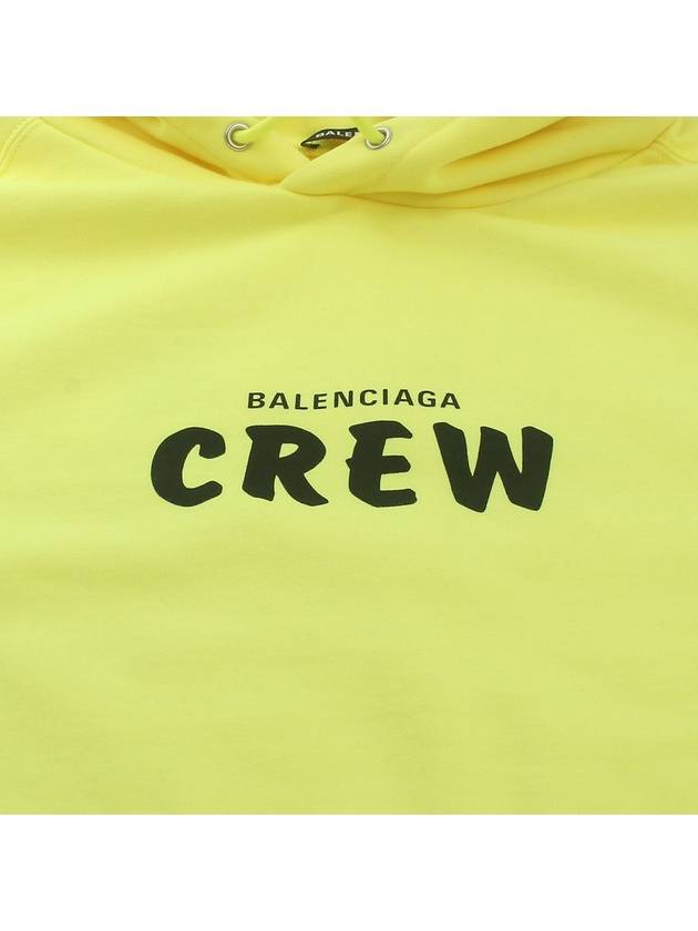 Luxury Balenciaga Trending 2026 Logo Print Cotton Hoodie Yellow