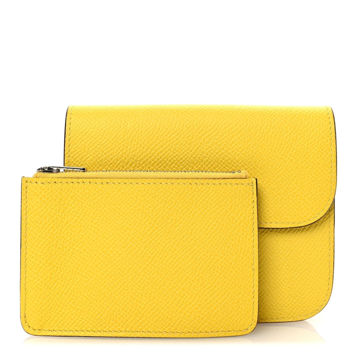 Hermes Epsom Constance Slim Wallet Jaune de Naples