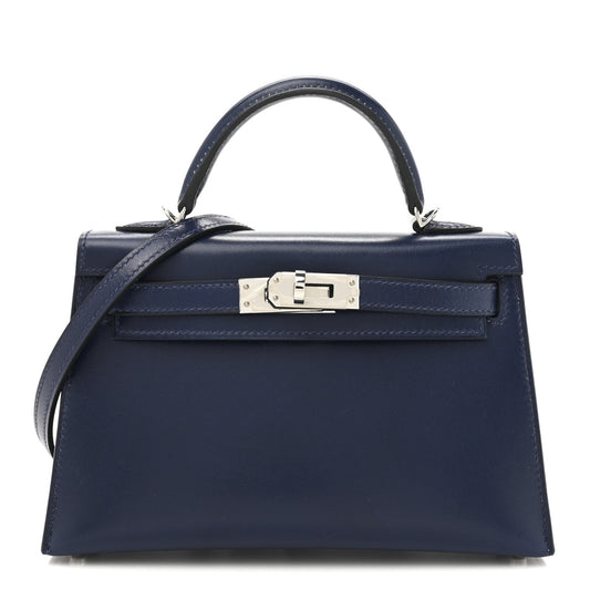 Hermes Box Mini Kelly Sellier 20 Bleu Saphir