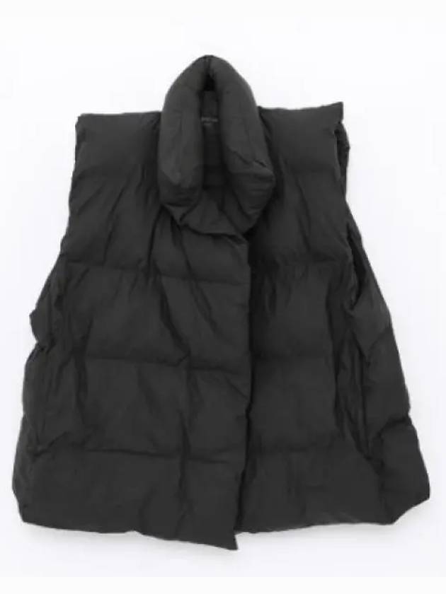 Luxury Balenciaga Trending 2026 Wrap Puffer Padded Vest Black