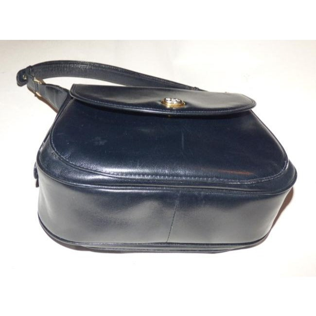 Gucci Vintage Pursesdesigner Purses Midnight Blueblack Leather Hobo Bag
