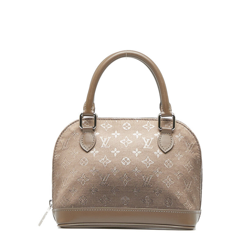 Louis Vuitton Monogram Saten Little Alma Handbag Mini Bag M92147 Brown Leather Louis Vuitton