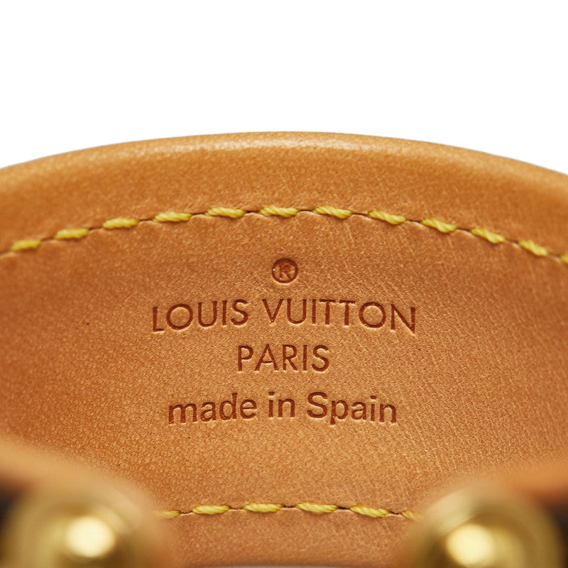 Louis Vuitton Bracelet Bangle in Monogram M6611E Brown Leather