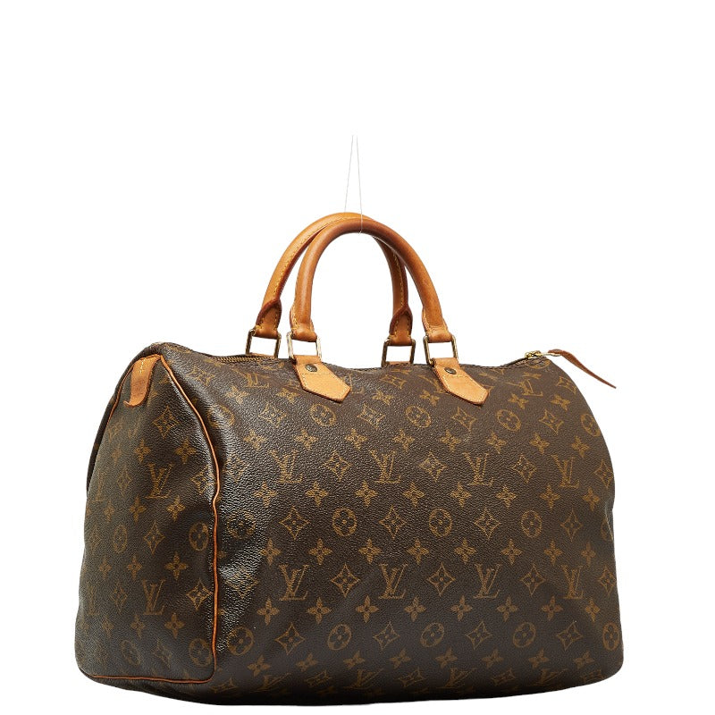 Louis Vuitton Monogram Speed 35 Handbag Boston Bag M41524 Brown PVC Leather Louis Vuitton
