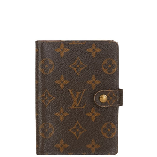 Louis Vuitton Monogram nda PM 6 Handbook Cover R20005 Brown PVC Leather Louis Vuitton
