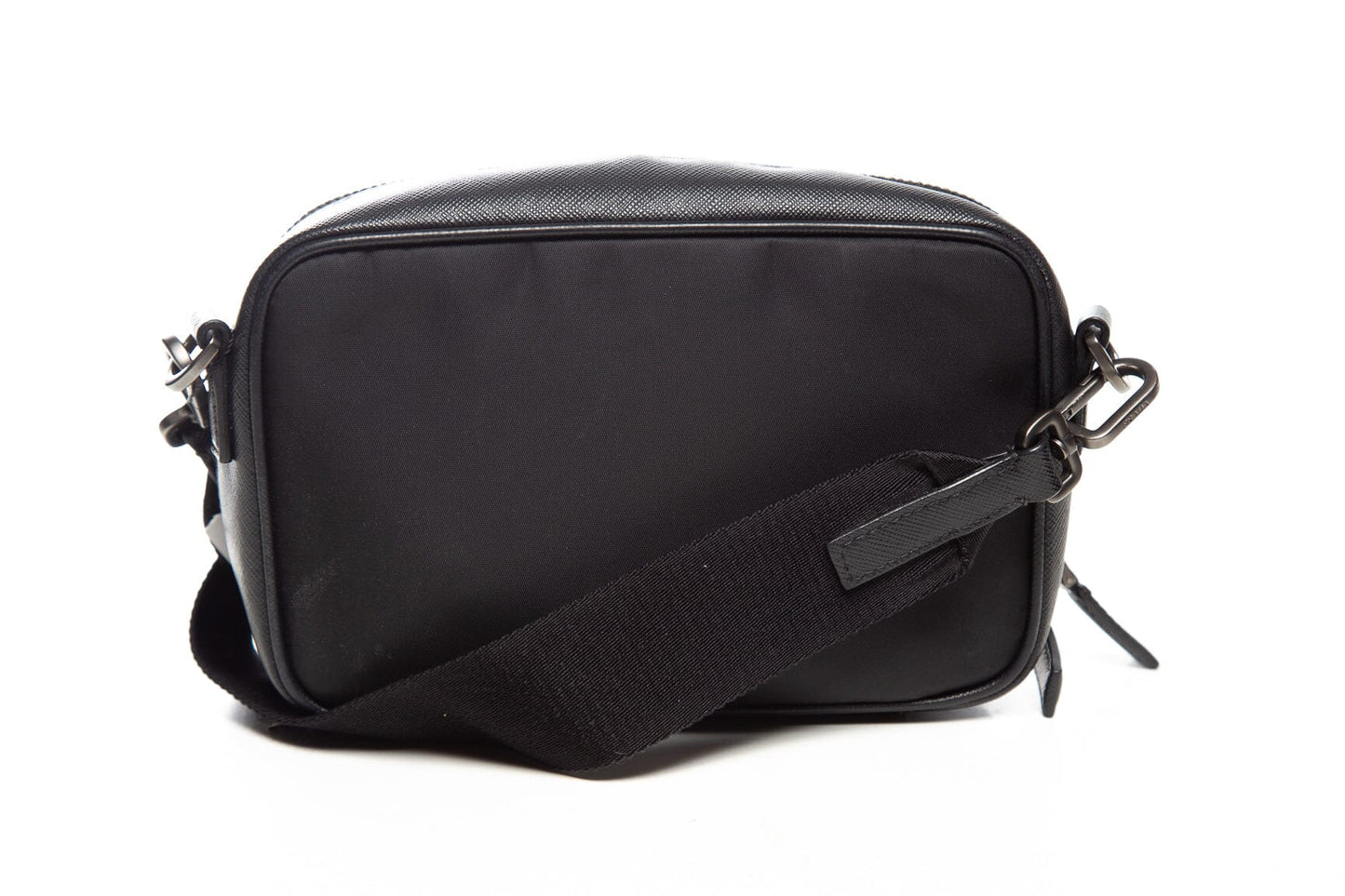Prada Black Re-Nlyon and Leather Cross-Body