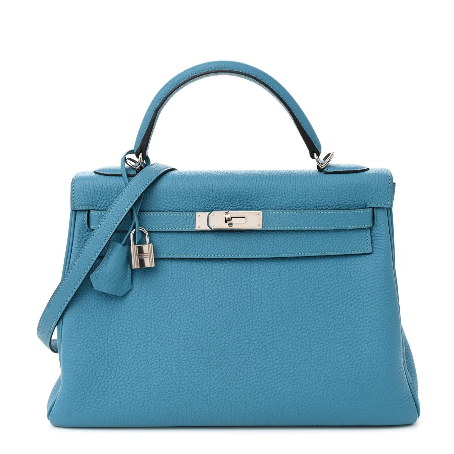 Hermes Togo Kelly Retourne 32 Turquoise