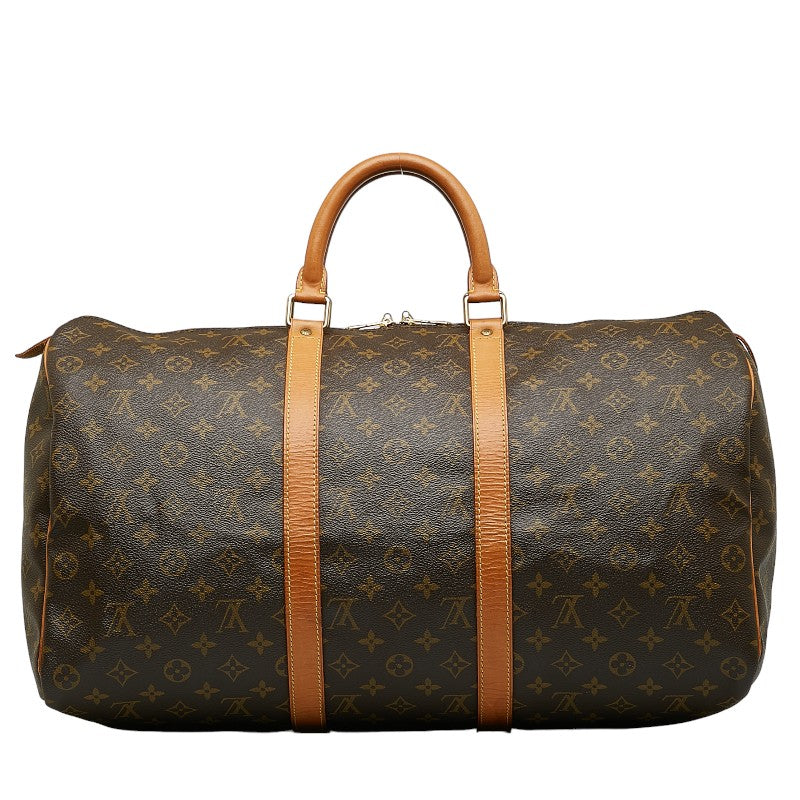 Louis Vuitton Monogram Keiphorus 50 Boston Bag Handbag M41426 Brown PVC Leather Louis Vuitton