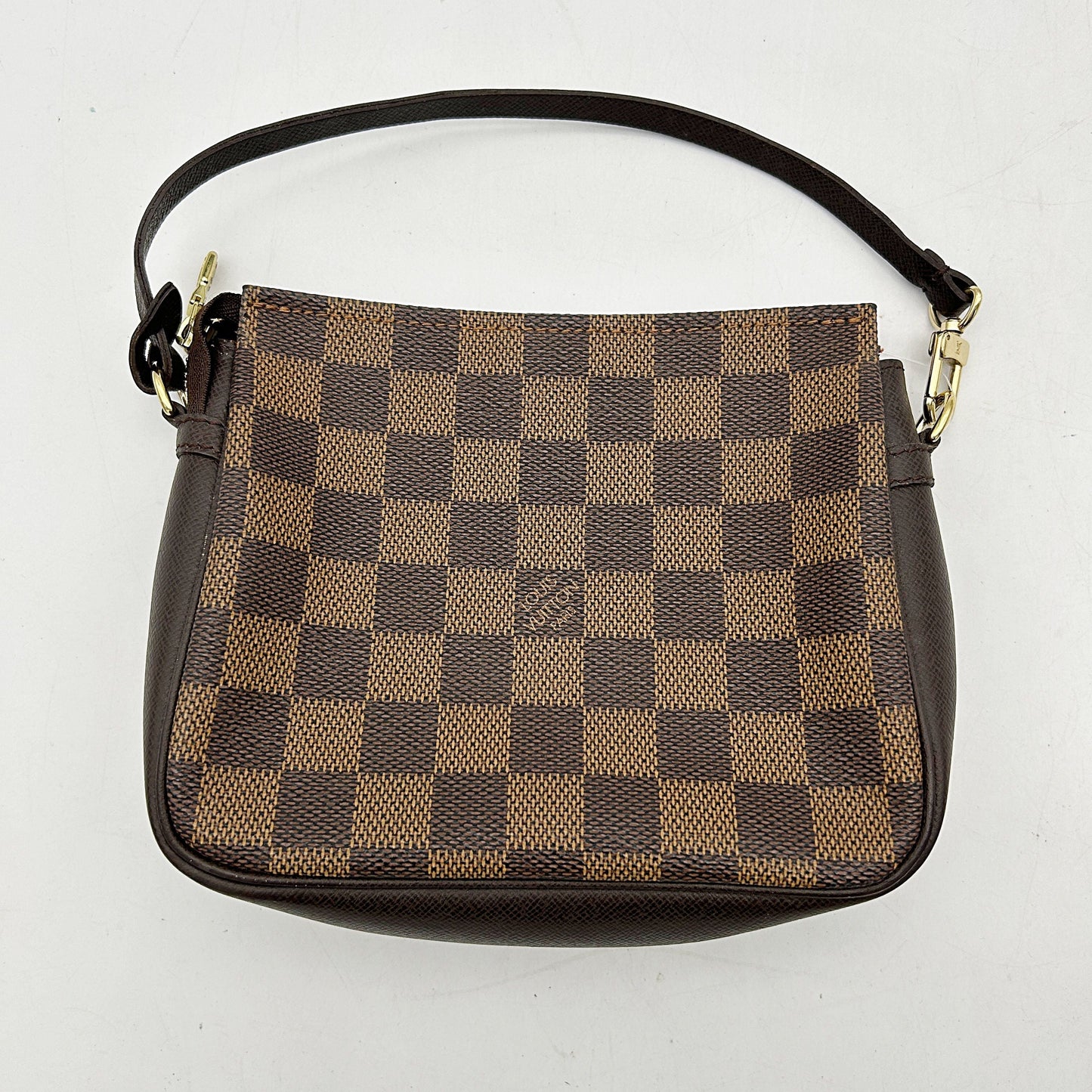 LOUIS VUITTON Damier Ebene Trousse Make Up Bag Pochette lv9936cc