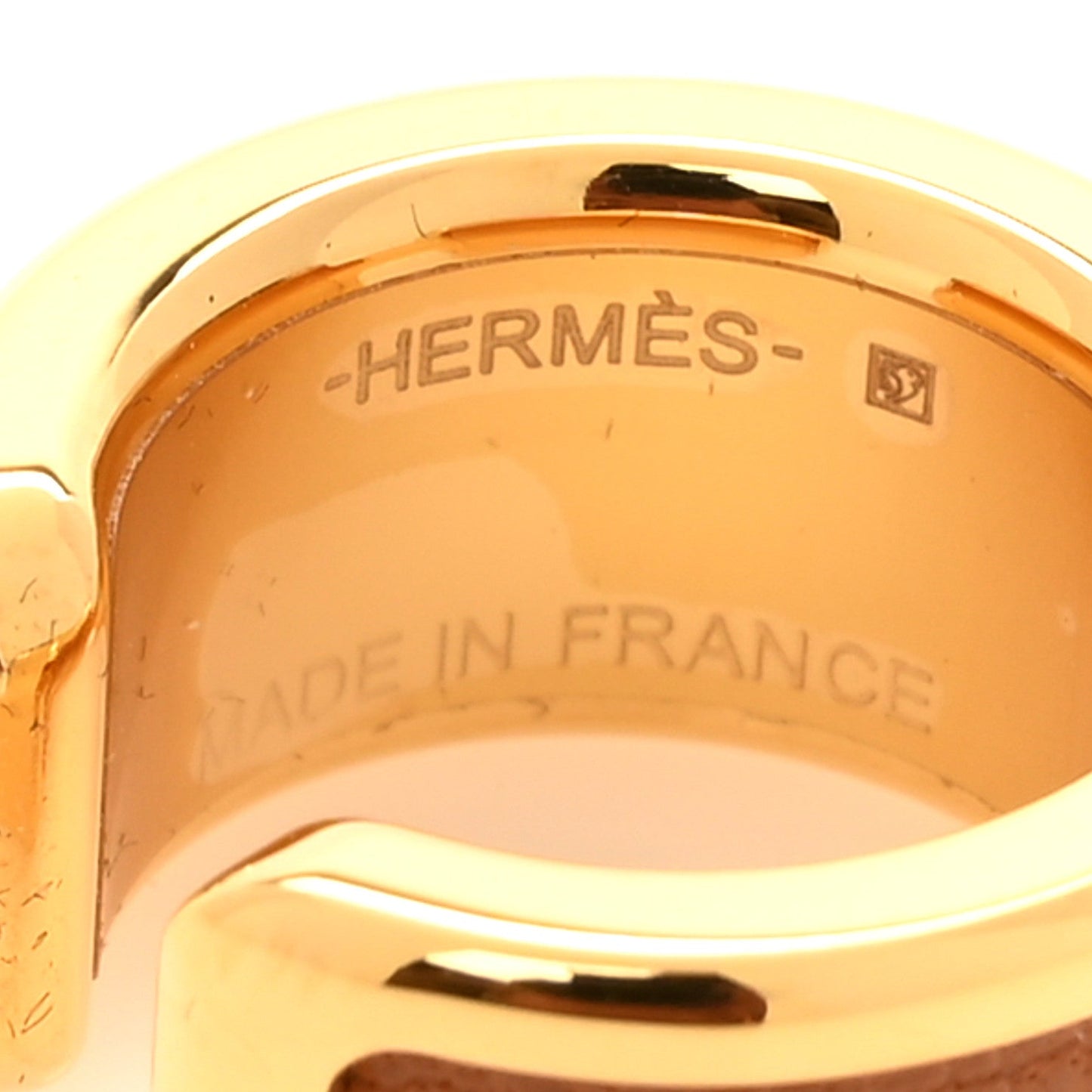 Hermes Epsom Olympe Ear Cuff PM Gold