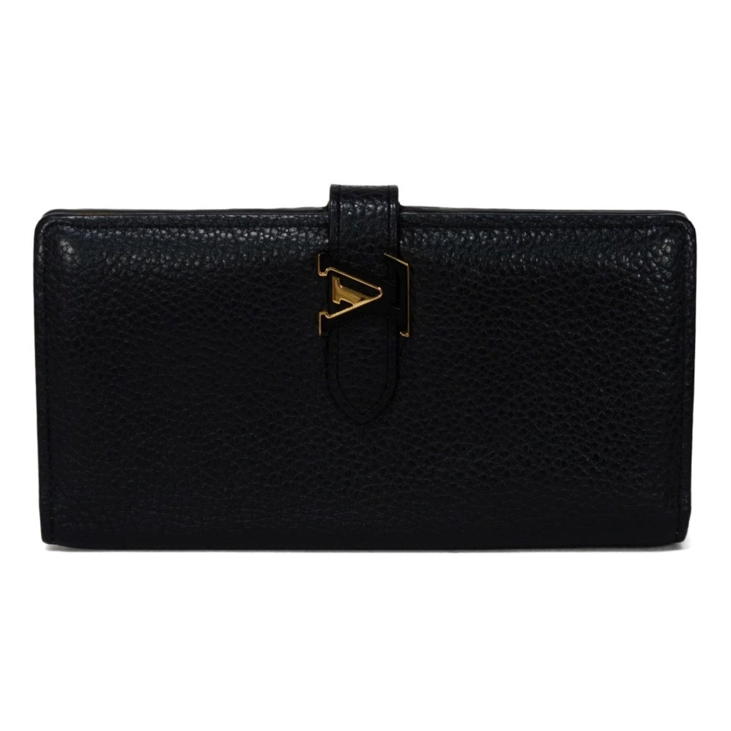 Louis Vuitton Camel Noir Leather Coin Purse/Coin Case