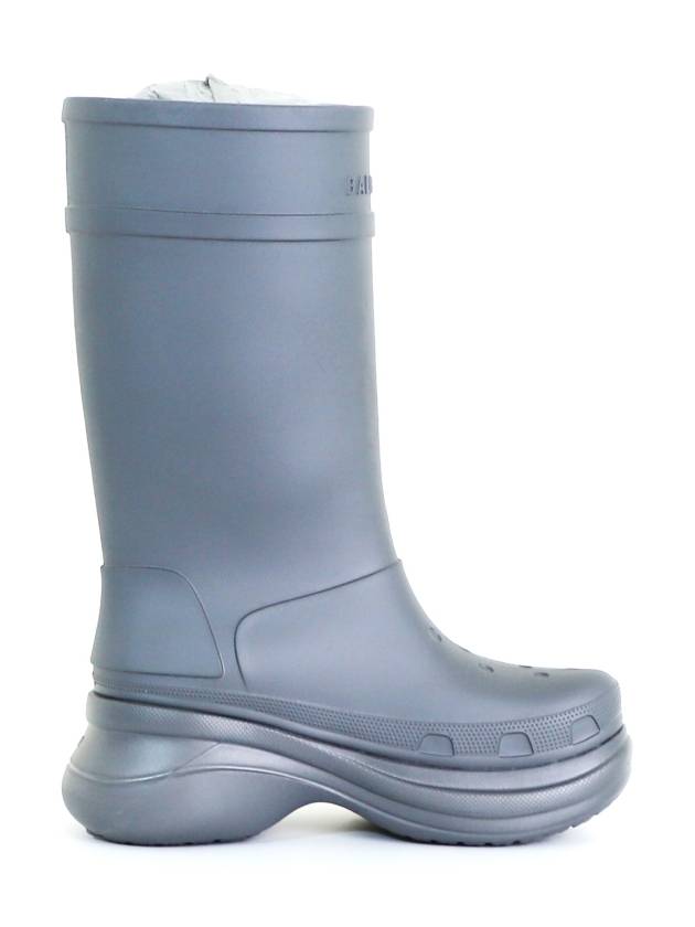 Luxury Balenciaga Trending 2026 42 BB x Crocs Men s Clog Logo Rubber Boots Gray
