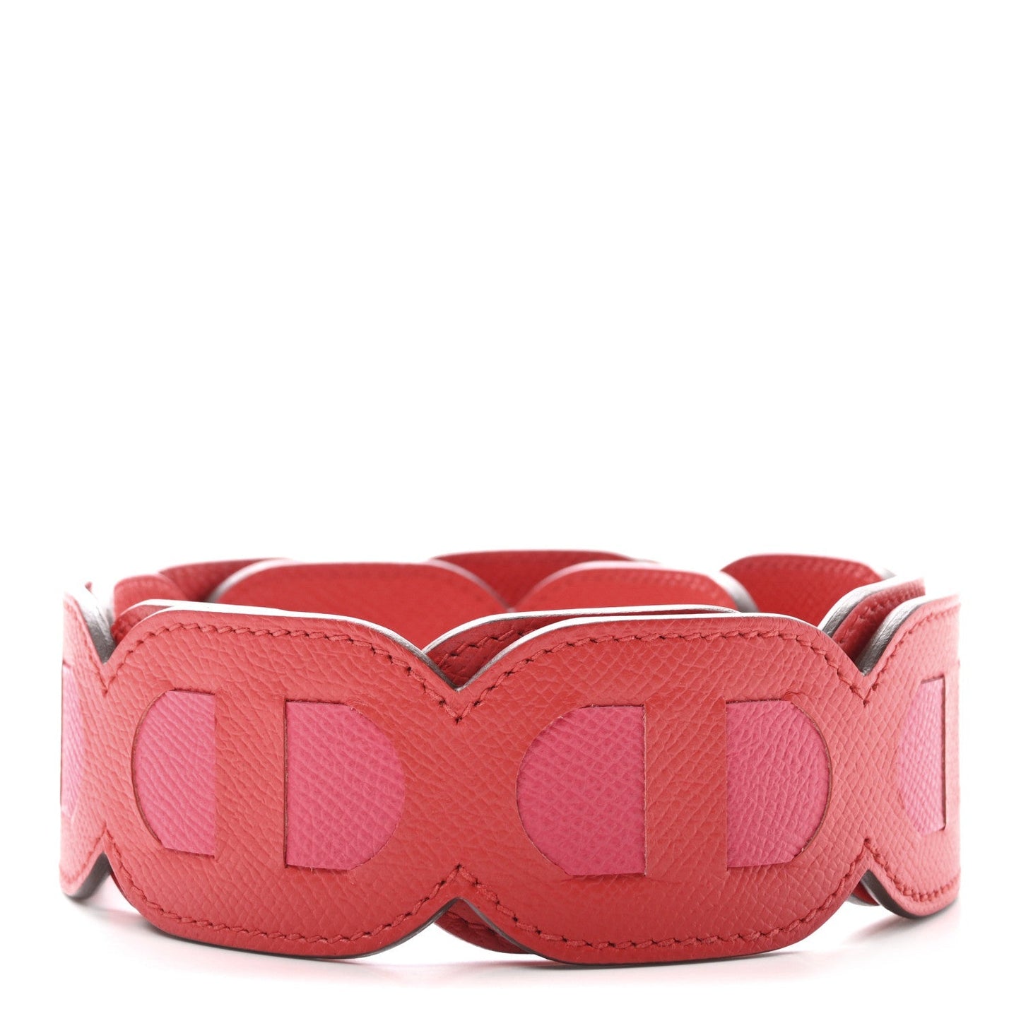 Hermes Epsom Maillons Shoulder Strap Rouge De Coeur Rose Extreme
