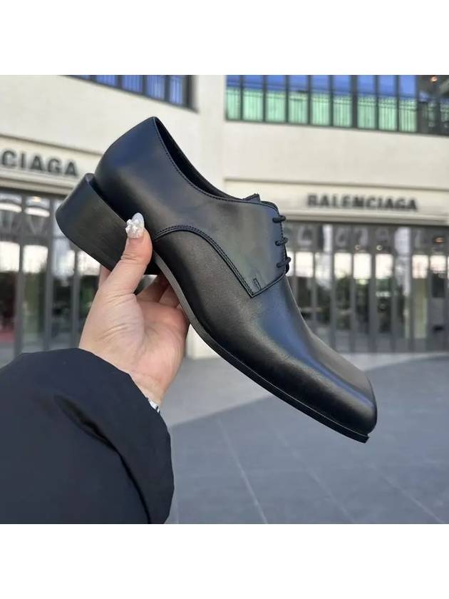 Luxury Balenciaga Trending 2026 Work Lace-Up Derby Black