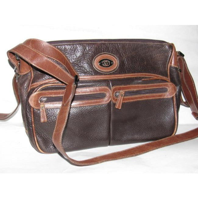 Gucci Shoulder Bag Vintage Pursesdesigner Purses Brown Signature Leather Satchel