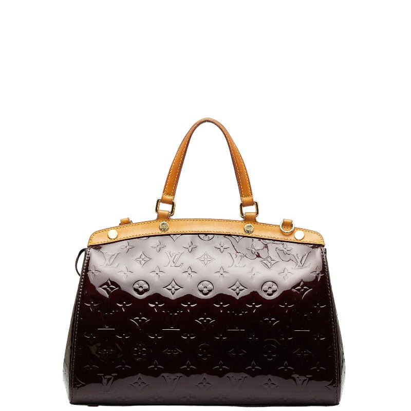 Louis Vuitton Monogram Verney Blair MM Handbag M91690 Rouge Forest Wine Red Patent Leather Louis Vuitton