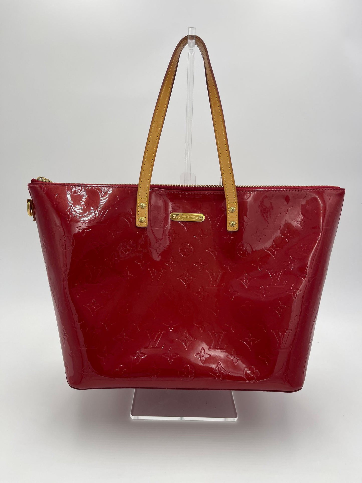 Louis Vuitton Monogram Vernis Reade PM - Red Handle Bags, Handbags AG189O