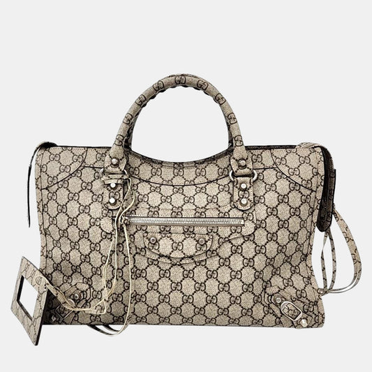 Gucci x Luxury Balenciaga Trending 2026 Beige The Hacker Project Medium Neo Classic Bag