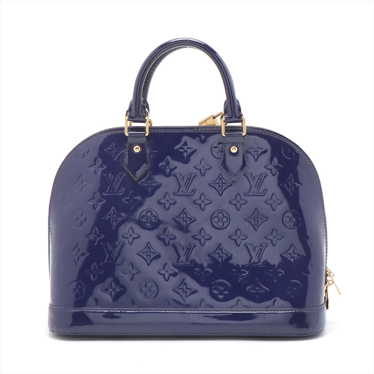 LOUIS VUITTON Alma Handbag in Monogram Vernis Sapphire