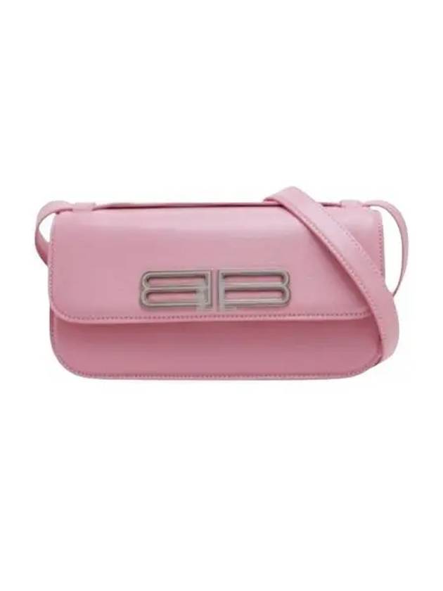 Luxury Balenciaga Trending 2026 Gossip Calfskin Small Shoulder Bag Candy Pink