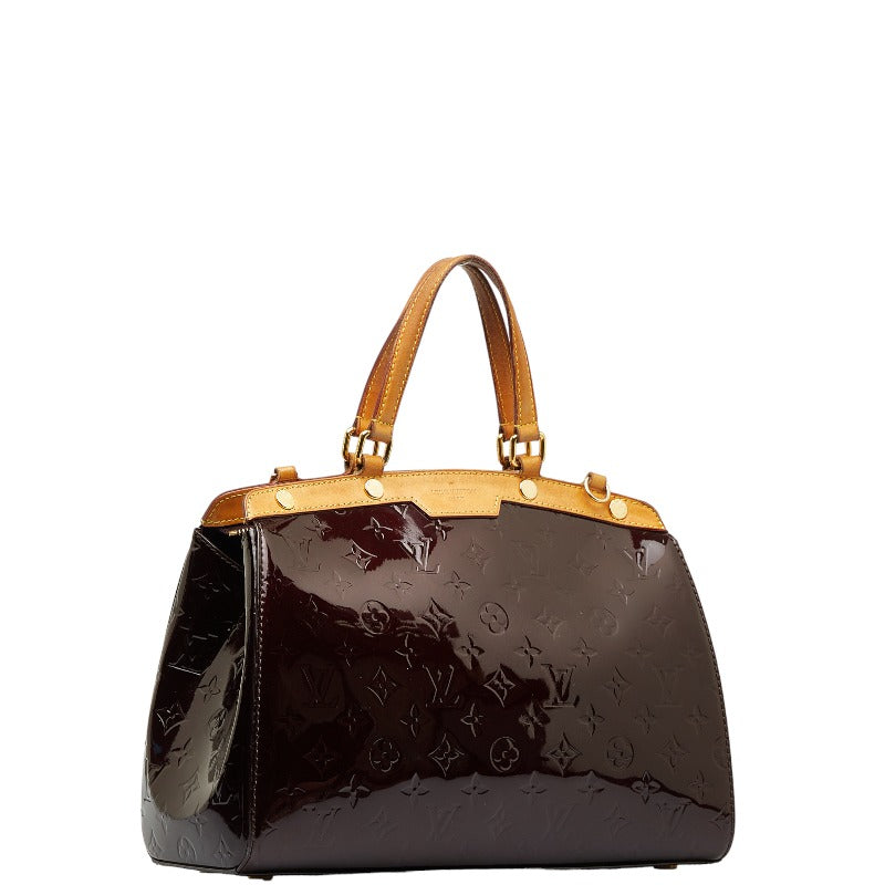 Louis Vuitton Monogram Verney Blair MM Handbag M91690 Rouge Forest Wine Red Patent Leather Louis Vuitton