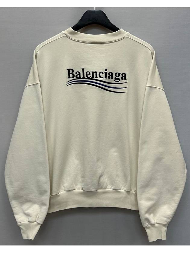 Luxury Balenciaga Trending 2026 Wave logo embroidered sweatshirt