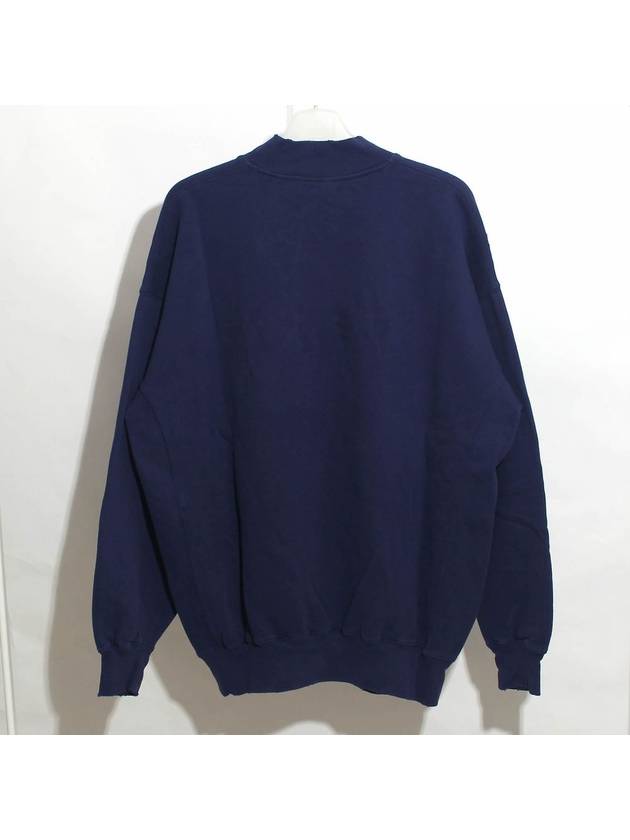 Luxury Balenciaga Trending 2026 WoMen's Free Embroidery Distressed Sweatshirt Navy