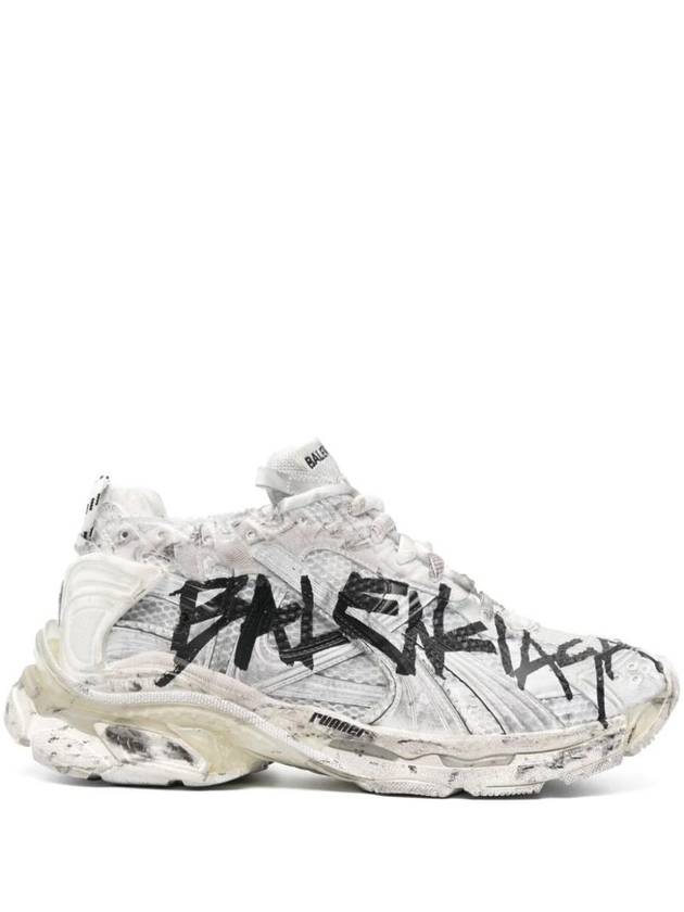 Luxury Balenciaga Trending 2026 Runner Graffiti Low Top Sneakers White