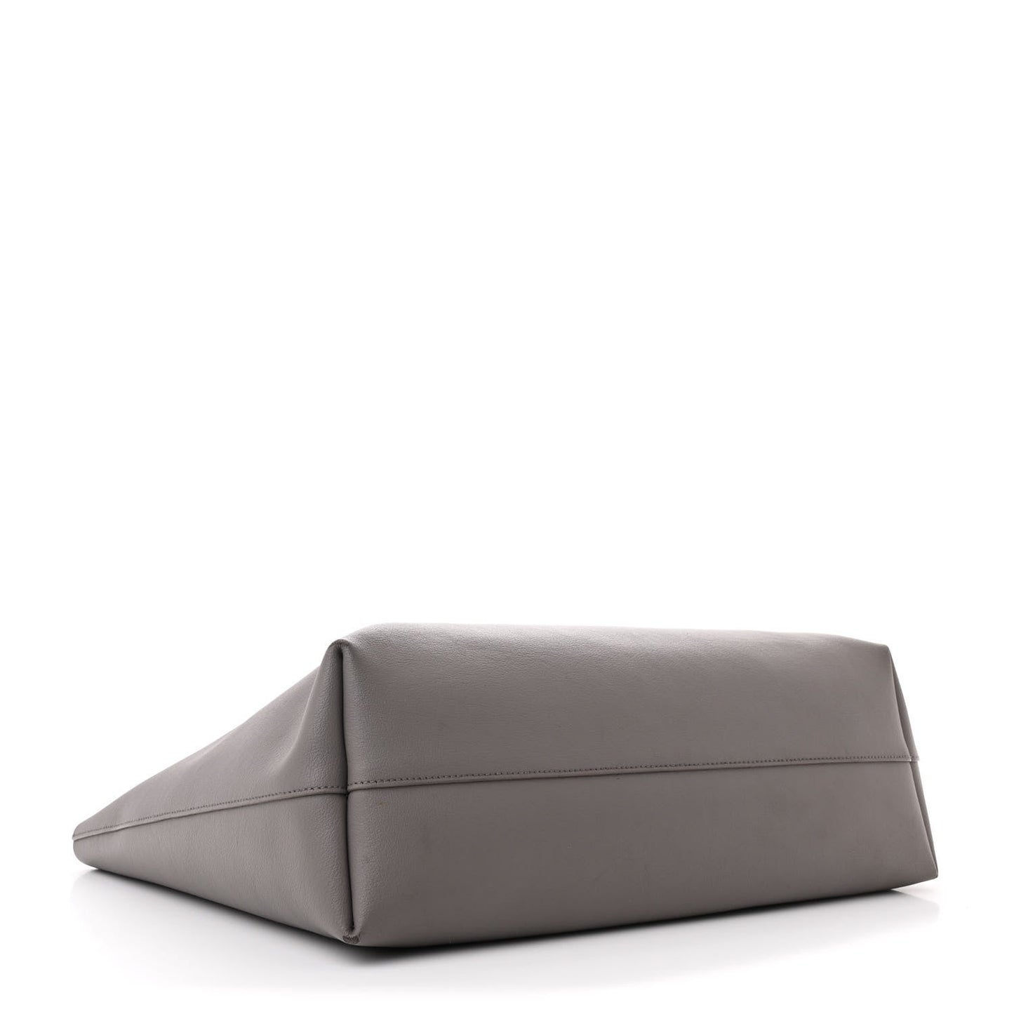 Saint Laurent Calfskin Large Shopping Tote Fog