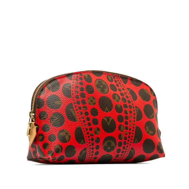 LOUIS VUITTON Cosmetic Pouch in Monogram Red Brown M47347