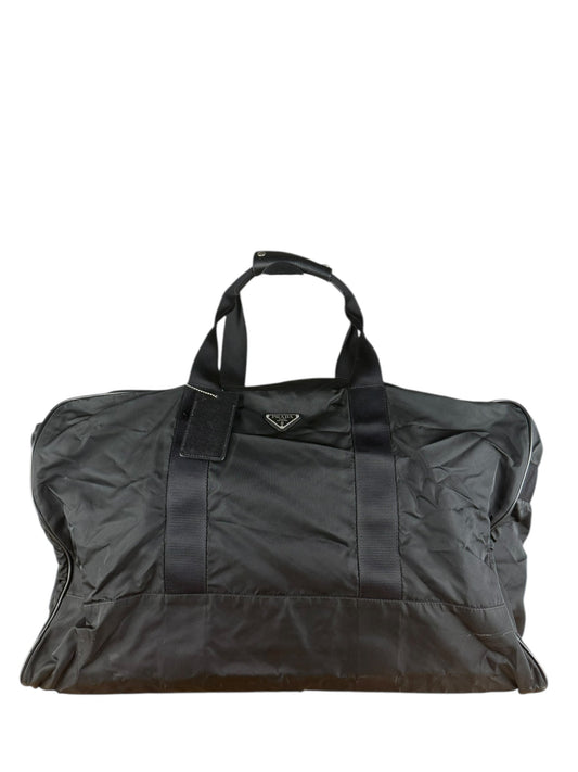 Prada Black Nylon   Duffle Bag