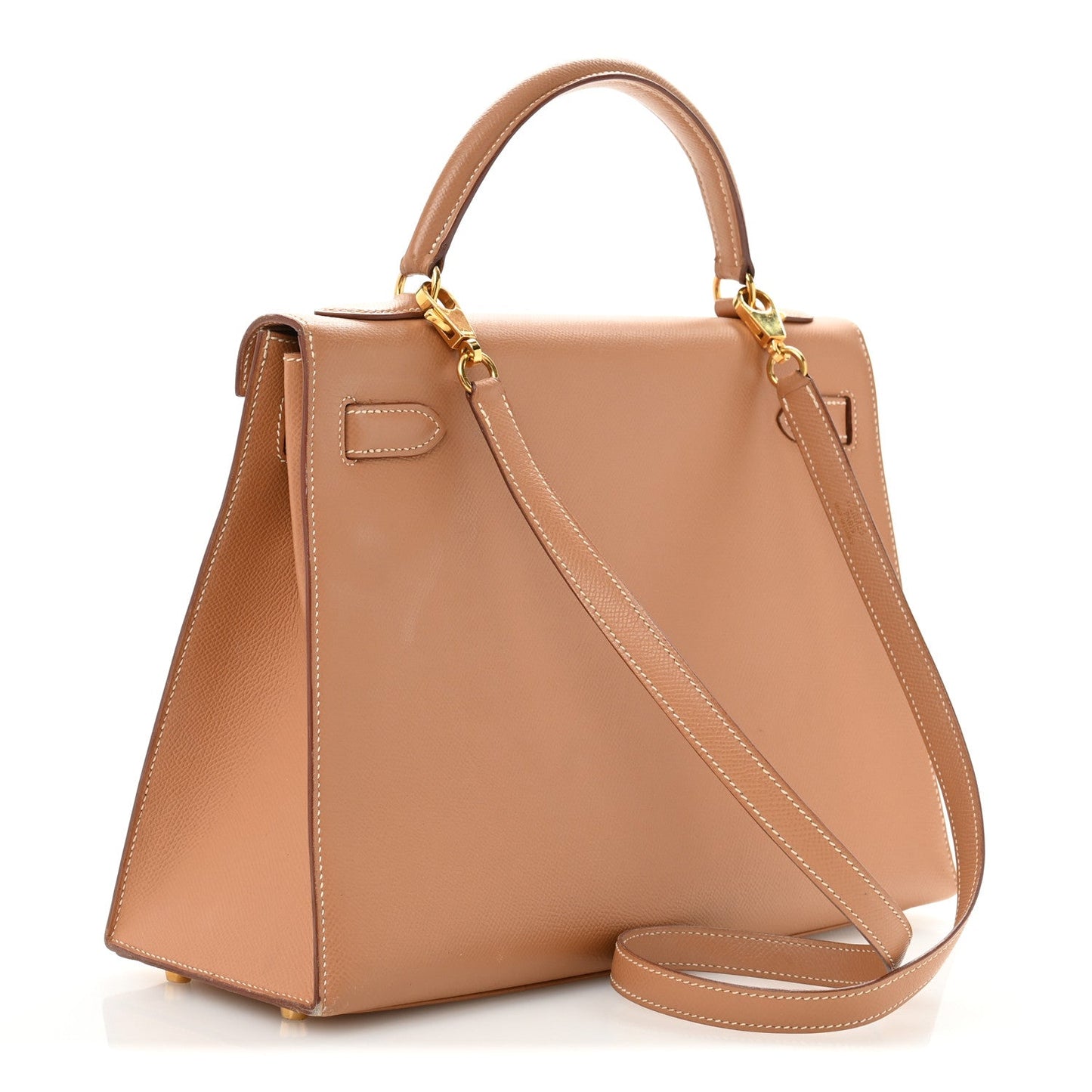 Hermes Courchevel Kelly Sellier 32 Tabac Camel