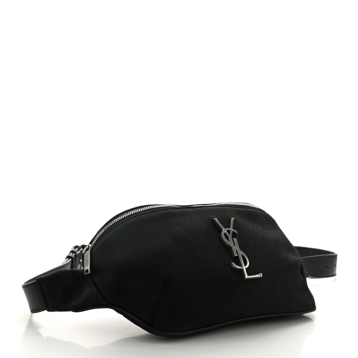 Saint Laurent Canvas Monogram Belt Bag Black