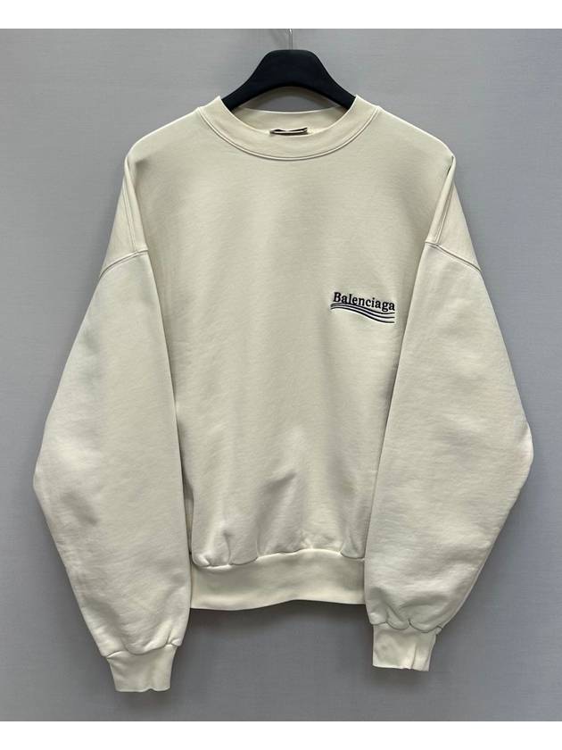 Luxury Balenciaga Trending 2026 Wave logo embroidered sweatshirt