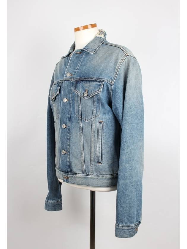 Luxury Balenciaga Trending 2026 BB logo denim jacket 48