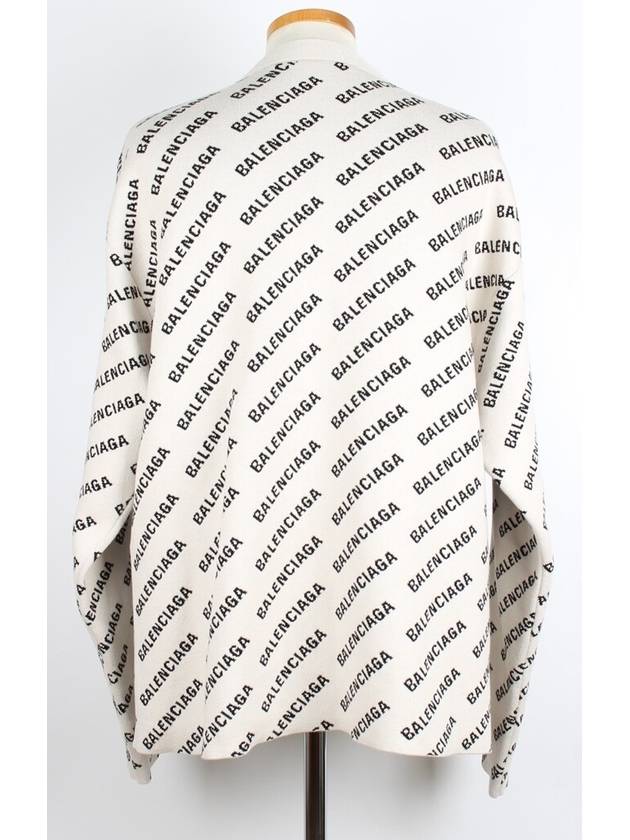 Luxury Balenciaga Trending 2026 All over multi logo cardigan L
