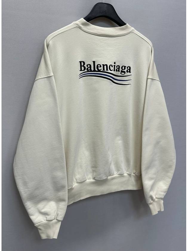 Luxury Balenciaga Trending 2026 Wave logo embroidered sweatshirt