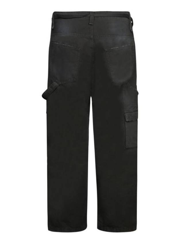 Luxury Balenciaga Trending 2026 Cropped Cargo Straight Pants Black