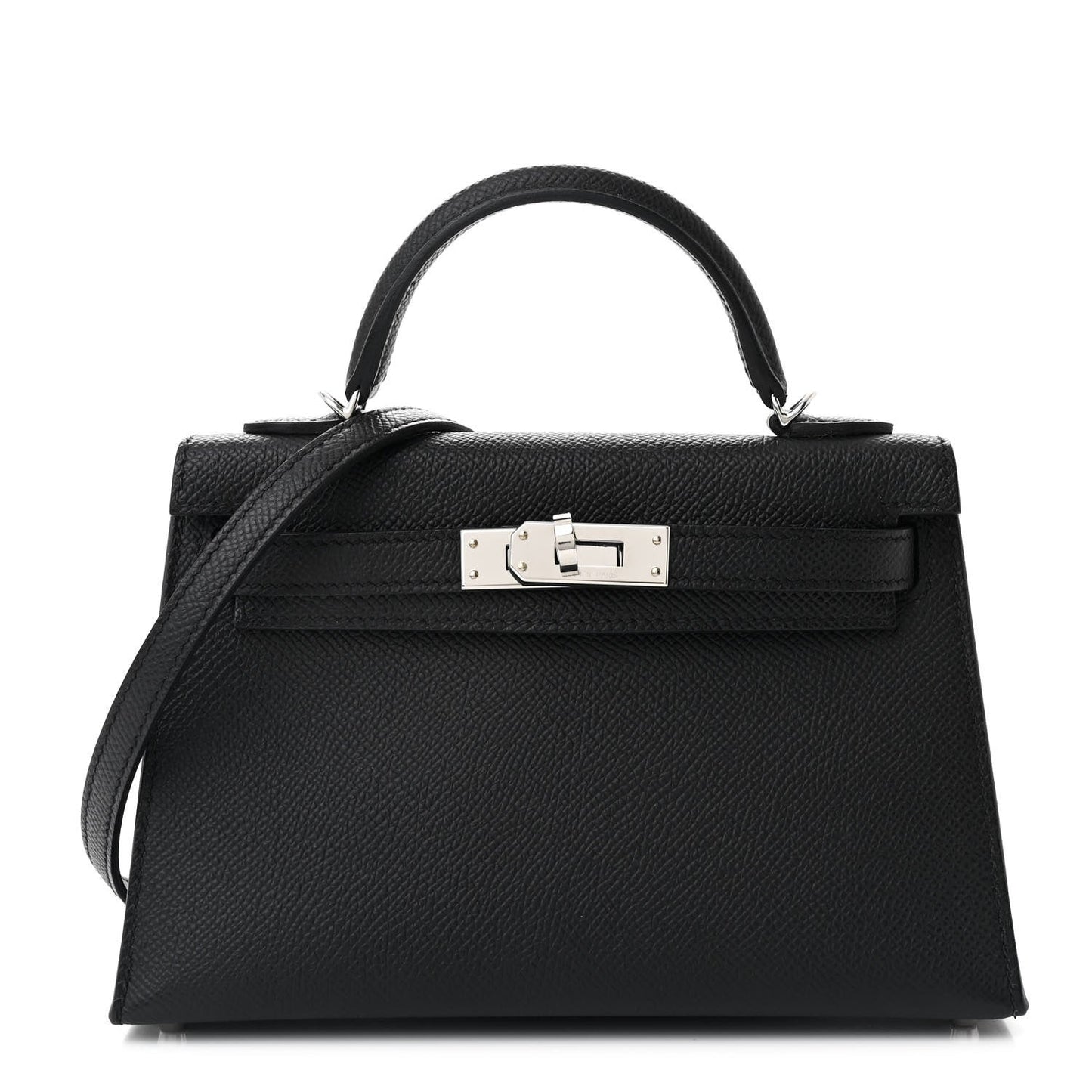 Hermes Epsom Mini Kelly Sellier 20 Black