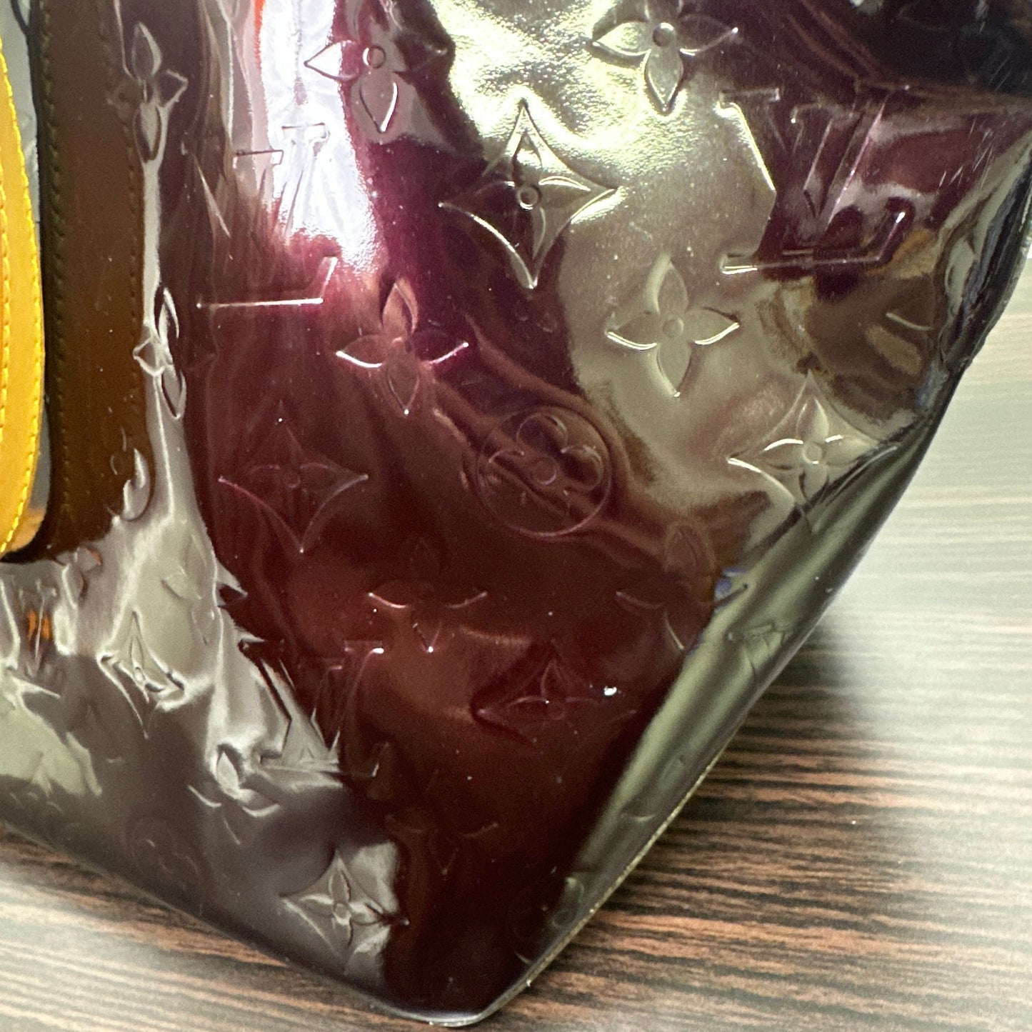 Bellevue patent leather handbag Louis Vuitton Burgundy LB120628