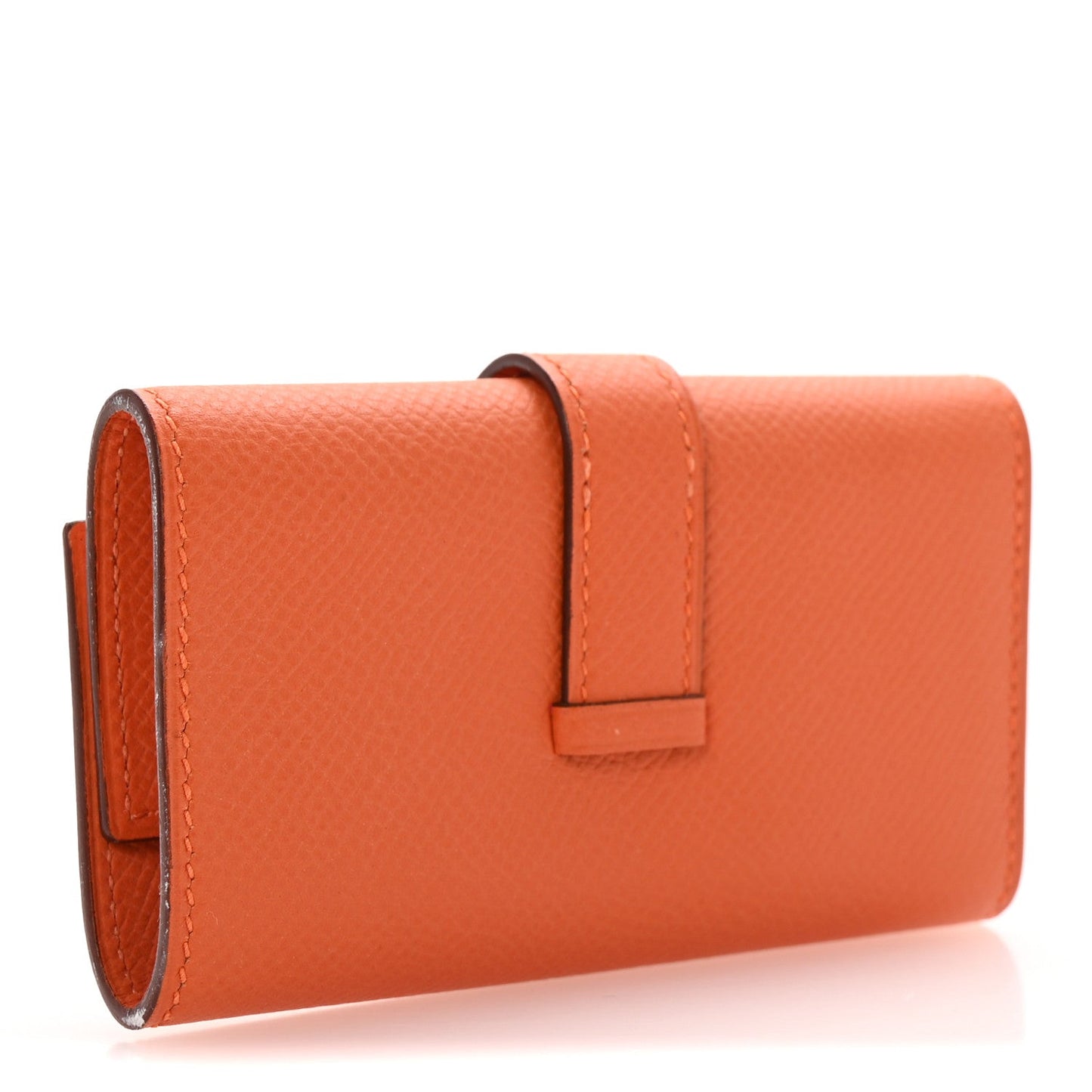 Hermes Epsom Bearn Multicles 4 Key Holder Orange